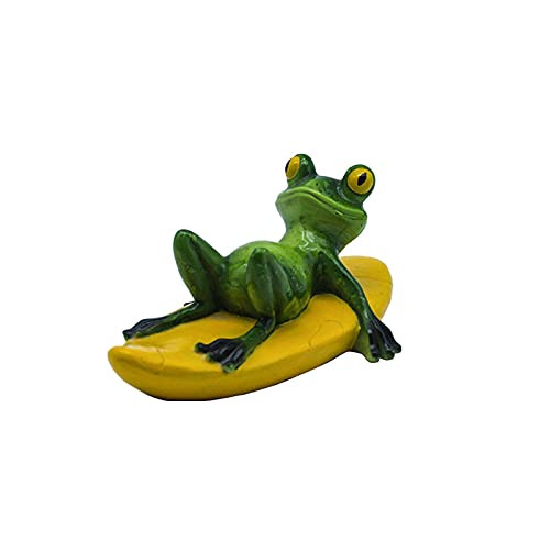 Garden Statue Frog Figurine,Waterproof Resin Floating Frogs Statue Outdoor Garden Pond Decorations Cute Frog Sculpture for Home Desk Garden Decor Crafts -Youth Frog- Garden Statue Frog Figurine,Waterproof Resin Floating Frogs Statue Outdoor Garden Pond Decorations Cute Frog Sculpture for Home Desk Garden Decor Crafts -Youth Frog-