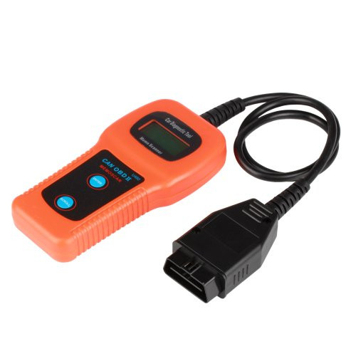 Flexzion Car Engine Code Reader Scanner Diagnostic Tool U480 CAN OBD2 OBD II Handheld for Auto Truck Vehicles Fault Code Check Memoscanner with LCD Display Cable