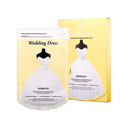 MERBLISS Wedding Dress Firming Ampoule Mask 5pc - Korean Skincare | Facial Mask | Face Mask Skin Care | Sheet Masks | Facial Mask | Korean Face Mask