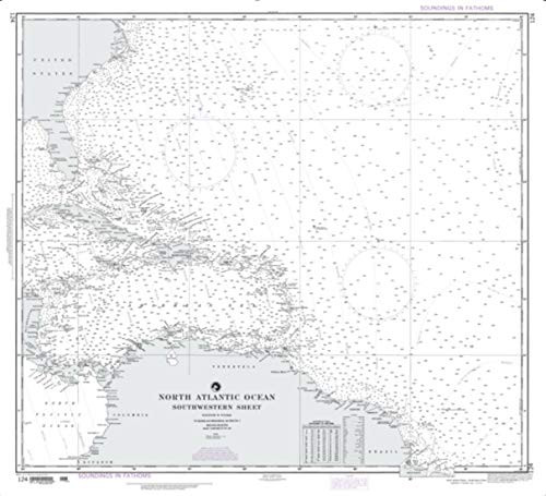 NGA Chart 124-North Atlantic Ocean - Southwestern Sheet
