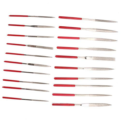 20pcs Needle File Set, Hardened Alloy Strength Steel Files, Mini Needle File Set for Jewelry Making and Processing