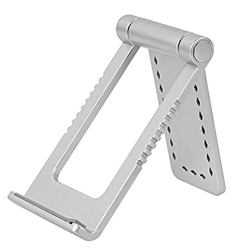XIAOXIAO Cell Phone Stand Cell Phone Stand Portable Foldable Smartphones Holder Adjustable Universal Multi-Angle Desktop Cradle, Silver