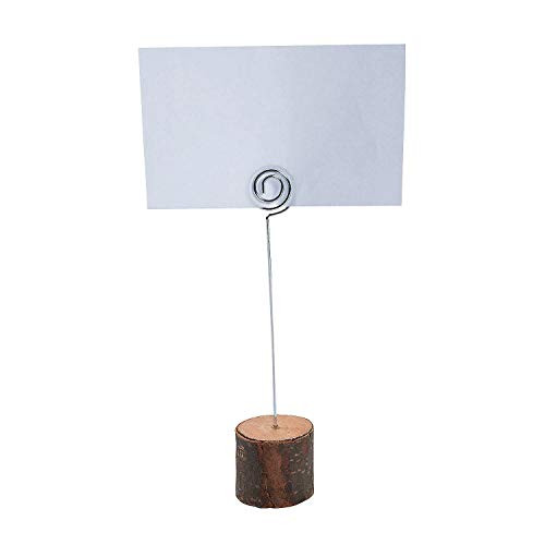 Fun Express - Rustic Wood Placecard Clips -dz- for Wedding - Party Supplies - Favors - Placecards And Holders - Wedding - 12 Pieces