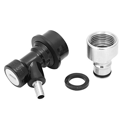 HelloCreate Homebrew Beer Keg Connector Dispenser Ball Lock Post Keg Coupler Adapter -Liquid-