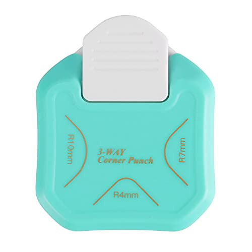 MyArTool 3 Way Corner Rounder Punch, 4mm, 7mm, 10mm 3 in 1 Corner Cutter for Paper Crafts, Laminate, DIY Projects, Photo Corner, Card Making and Scrapbooking