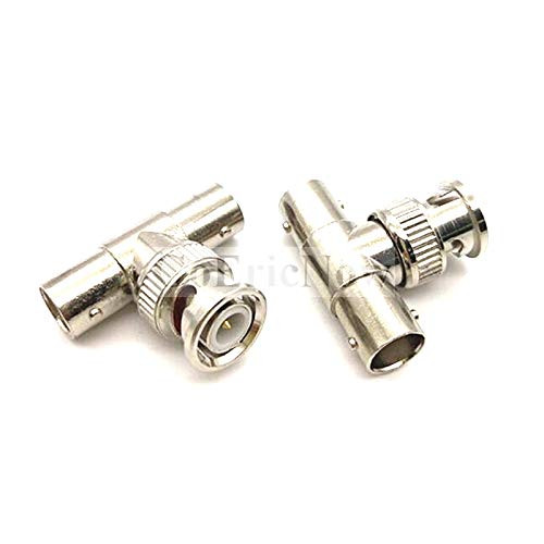 25pcs RF coaxial Coax Adapter Coupler BNC Male-M-Plug to Dual BNC Female-F-Jack T Tee Type Connectors/Splitters