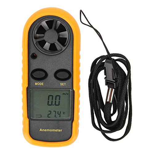 Handheld Anemometer, Wind Speed Meter, Wind Chill Air Flow Meter Measuring Instrument for Wind Speed Temperature