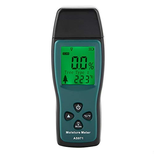 Wood Moisture Meter, Digital Moisture Detector Moisture Tester Pin-Type LCD Display Digital Wood Moisture Humidity Tester 0~40?
