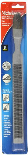 Nicholson Combination Rasp/Hand File -Carded-, American Pattern, Half-Round, 8" Length