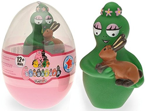 Plastoy - Preschool Barbapapa Capsule Figure Display - Barbalala And Rabbit