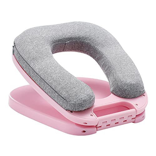 LEFUYAN Portable Pillow, Nap Donut Pillow with Hard Support Portable Slow Rebound Memory Foam Desk Nap Neck Pillow Prevents Arms Numbness Sleeping Rest Cushion