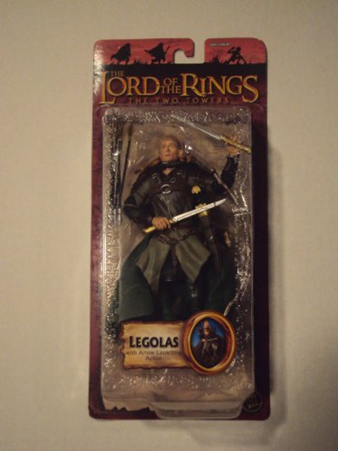 Lord of the Rings Trilogy Two Towers Action Figure Series 4 Legolas with Arrow Launching Action Lord of the Rings Trilogy Two Towers Action Figure Series 4 Legolas with Arrow Launching Action