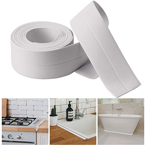 Bath/Kitchen Caulk Tape Sealant Strip?Waterproof  and  Mildewproof,Wall Sealing Tape Caulk Sealer,Caulk Strip?sealant Tape?Shower Tile Sealer