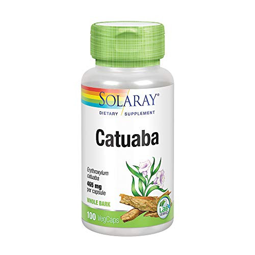 Solaray Catuaba Bark Extract 465mg | Healthy Libido, Mood and Energy Support | Whole Bark | No Excipients or Fillers | Non-GMO and Vegan | 100 VegCaps Solaray Catuaba Bark Extract 465mg | Healthy Libido, Mood and Energy Support | Whole Bark | No Excipients or Fillers | Non-GMO and Vegan | 100 VegCaps