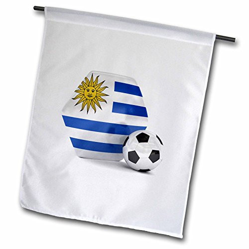 3dRose fl-181918-1 Uruguay Soccer Ball Garden Flag, 12 by 18-Inch 3dRose fl-181918-1 Uruguay Soccer Ball Garden Flag, 12 by 18-Inch