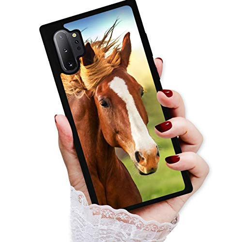 for Samsung Note 10 plus, for Samsung Galaxy Note 10 Plus, Durable Protective Soft Back Case Phone Cover, HOT13168 Brown Horse
