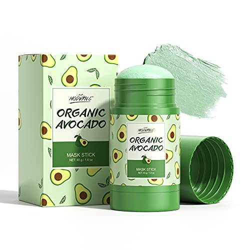 Clay Mask Stick Avocado Dead sea Mud Mask Natural Green Tea Purifying Clay Stick Mask Deep Cleansing Blackhead Remover Clay Mask Nourishing Hydration Facial Mask With Blackhead Remover Extractor Tools