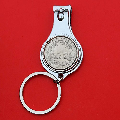 US 2013 New Hampshire White Mountain National Forest Quarter BU Uncirculated Coin All-in-One Key Ring Bottle Opener Nail File and Cutter Clipper NEW - America the Beautiful US 2013 New Hampshire White Mountain National Forest Quarter BU Uncirculated Coin All-in-One Key Ring Bottle Opener Nail File and Cutter Clipper NEW - America the Beautiful