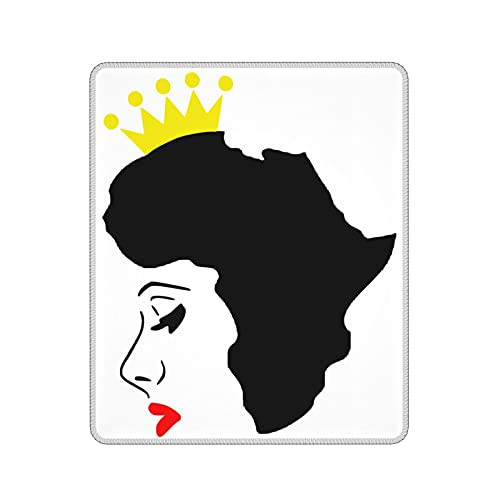Afro Girls African Queen Princess African American Mouse Pad Jobs Mousepad for Computers Laptop,Game Players, Office, Study