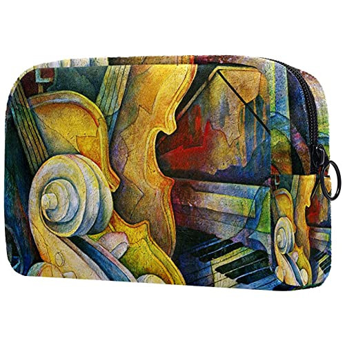 Women Makeup Bag,Cosmetic Storage Bag violin oil painting for Travel,Cosmetics Organizer Women Makeup Bag,Cosmetic Storage Bag violin oil painting for Travel,Cosmetics Organizer
