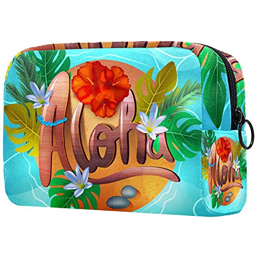 Women Makeup Bag,Cosmetic Storage Bag flower colorful hawaii an aloha for Travel,Cosmetics Organizer Women Makeup Bag,Cosmetic Storage Bag flower colorful hawaii an aloha for Travel,Cosmetics Organizer