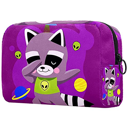 Women Makeup Bag,Cosmetic Storage Bag Purple Bear Animal for Travel,Cosmetics Organizer