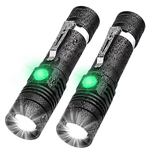 USB Rechargeable Flashlight, LED Tactical Waterproof Flashlight Super Bright Small LED Flashlight for Camping, Tactical, Emergency