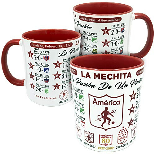 Gio Gifts America De Cali Futbol Soccer Mug, Colombia Collectible Gift Souvenir Gio Gifts America De Cali Futbol Soccer Mug, Colombia Collectible Gift Souvenir