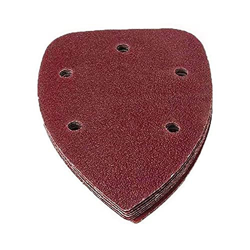 KingBra 60pcs Mouse Detail Sander Sandpaper 5 Holes Sander Pads Hook and Loop Sanding Sheets, 40/60 Grit Assorted Mouse Sandpaper