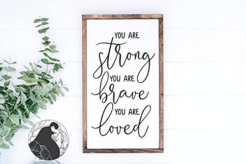 Tamengi You are Strong SVG, You are Brave SVG, You are Loved SVG, Kids Room Wall Art, SVG for Child, Quote for Kids, Boy SVG, Girl SVG, File