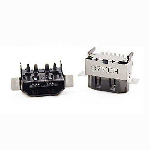 lenboes HDMI Display Port Socket Jack Connector 1080P 2.1 Board Replacement for Microsoft Xbox One X Console
