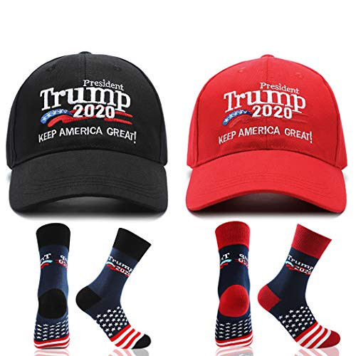 Make America Great Again Hat Donald Trump 2020 USA Cap with 2020 Trump MAGA Socks