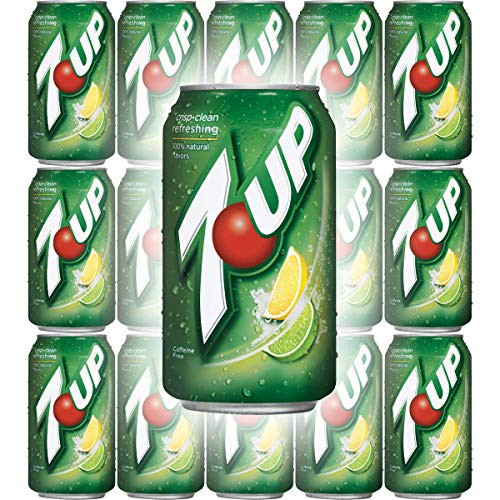 7UP, 12 oz Can -Pack of 15, Total of 180 Fl Oz-