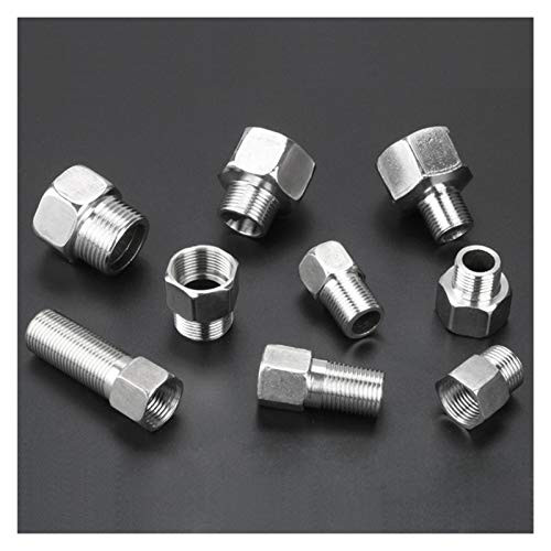 Garden Hose Connector 201 Stainless Steel 1/2" 3/4" 1" Female/male Threaded Connector Straight Adapter Pipe Fitting 1 Piece -Color : 3I4 inch 1I2 inch-