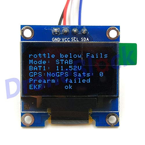 Yoton Accessories Pixhawk Onboard Display Module for Pixhawk2 The Cube Pixhawk3 Pixhawk4 v5 CUAV Pixracer PXFmini OLED I2C Port