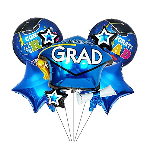 5PCS Graduation Balloons Party Supplies Balloons Decorations, Jumbo Jumping Grad Balloons Congrats Graduation Cap Balloons Square Congrats Mylar Graduation Balloons for College High School 5PCS Graduation Balloons Party Supplies Balloons Decorations, Jumbo Jumping Grad Balloons Congrats Graduation Cap Balloons Square Congrats Mylar Graduation Balloons for College High School