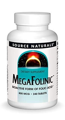 Source Naturals MegaFolinic 800mcg - 240 Tablets