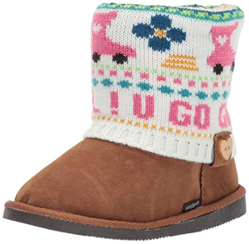 Muk Luks Girl's Patti Boots Fashion, Pink, 13