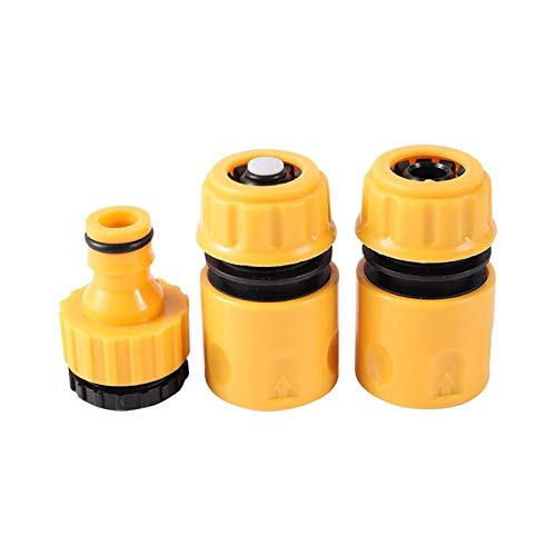 Quick Connect Garden Hose 1/2" 3/4" Hose Connector Assembly Kit For Spray Ball Drip Irrigation Belt Hose Water Stop Connector Water Gun Hose Accessories 1 Set