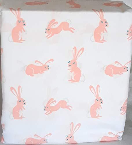 Pillowfort Hare Happy Microfiber Twin Sheet Set - Pink