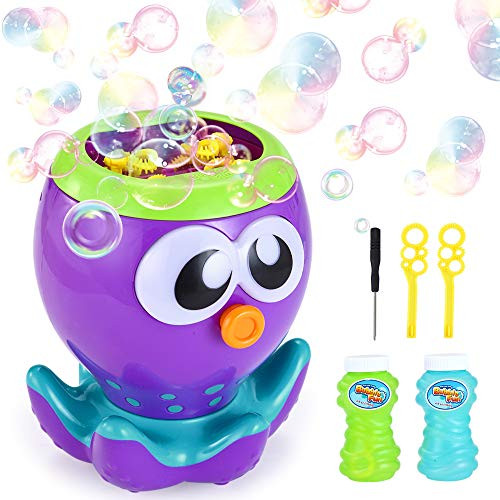 VATOS Kids Bubble Machine Toy for Toddlers with 1000+ Bubbles per Minute, Octopus Automatic Bubble Blower Maker for Party/Wedding | with 2 Extra Bubble Wands and Bubble Solution (2 x 4fl oz) VATOS Kids Bubble Machine Toy for Toddlers with 1000+ Bubbles per Minute, Octopus Automatic Bubble Blower Maker for Party/Wedding | with 2 Extra Bubble Wands and Bubble Solution (2 x 4fl oz)