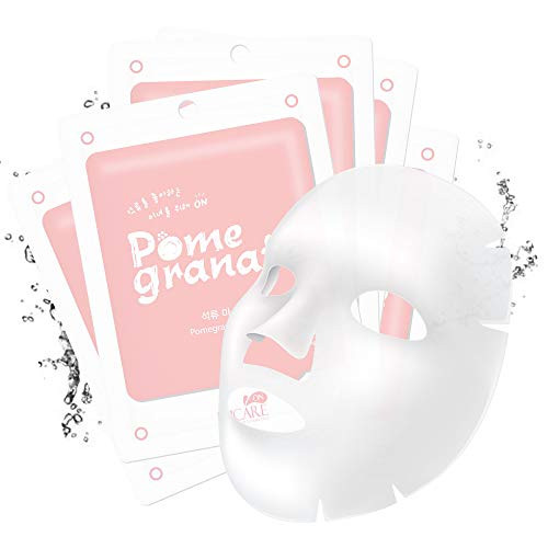 Korean Cosmetics Beauty Rejuvenating Pomegranate Premium Essence Pack Sheet, Pack of 45