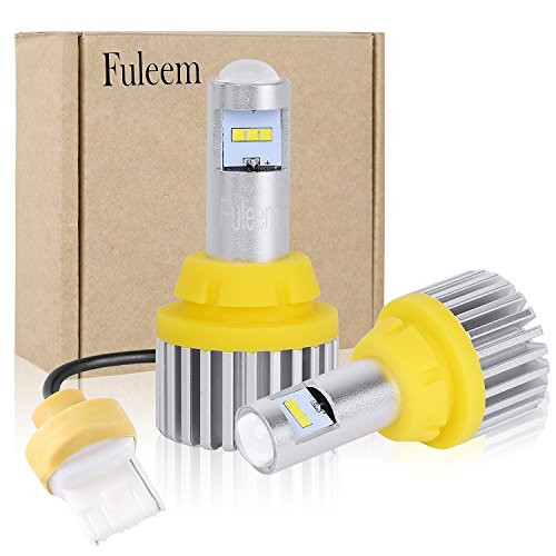 Fuleem 7440 7441 LED Bulbs 27W 2000 Lumens Canbus Error Free for Backup Reverse Lights Extremely Bright CSP 9-SMD Back Up Light 6500K White