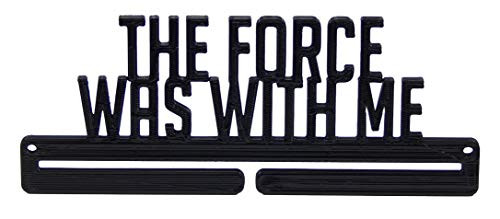 The Force was with Me Running Star Wars Marathon Sports Medal Display Rack Holder Hanger Organizer for Wall - Hang Your Medals