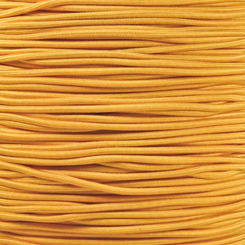 West Coast Paracord Bungee Elastic Nylon Shock Cord -1/8 Inch x 100 Feet, Goldenrod-