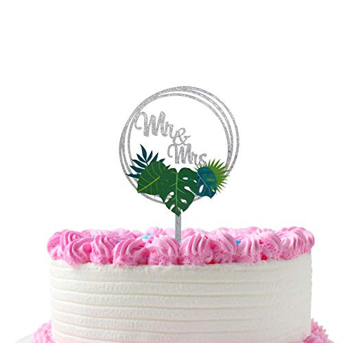 Mr  and  Mrs Wreath Cake Topper for Engagement Party Decorations, Wedding, Bridal Shower Cake Supplies, Wreath with Leaves Acrylic Cake toppers Mr  and  Mrs Wreath Cake Topper for Engagement Party Decorations, Wedding, Bridal Shower Cake Supplies, Wreath with Leaves Acrylic Cake toppers