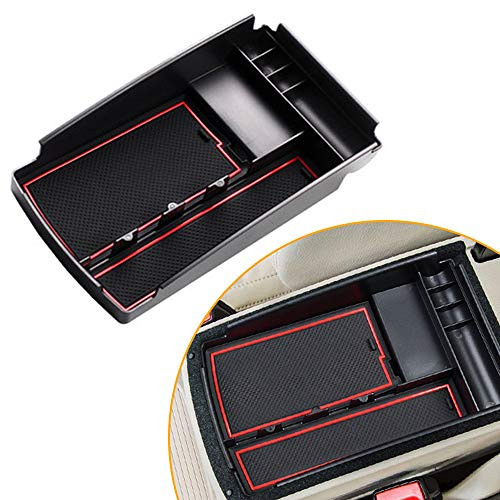 SLONG for Volkswagen Magotan 07-16 Center Console Organizer Replaces Storage Box Container Armrest Box Secondary Tray Insert Pallet Black