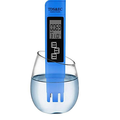 TDS and EC LCD Blue Meter Filter Measuring Water Quality Purity EC Tester TDS and EC LCD Blue Meter Filter Measuring Water Quality Purity EC Tester