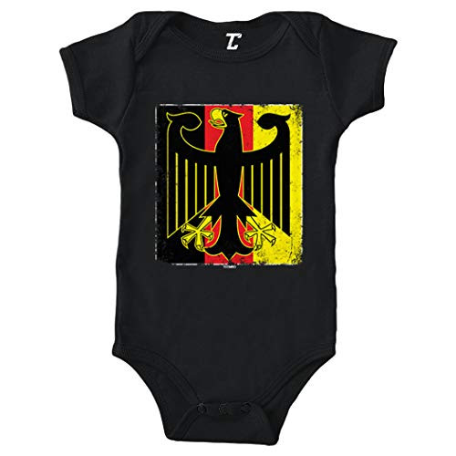 German Eagle - Deutschland Germany Bodysuit -Black, Newborn-