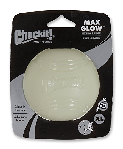 Chuckit Max Glow Ball X-Large Ball - 3.5" Diameter - 1 Pack - Pack of 2